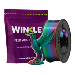 PLA Silk Dual/Tricolor Winkle 1.75mm 1kg Aurora Boreal