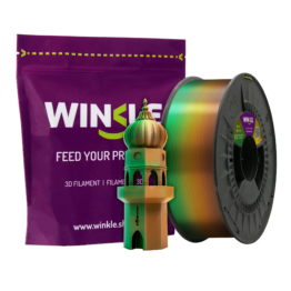 PLA SILK Dual/Tricolor Winkle 1.75mm 1kg Chocolate de Dubai