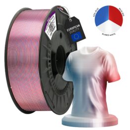 Filamento PLA SILK DUAL/TRICOLOR Winkle color Azul-Blanco-Rojo